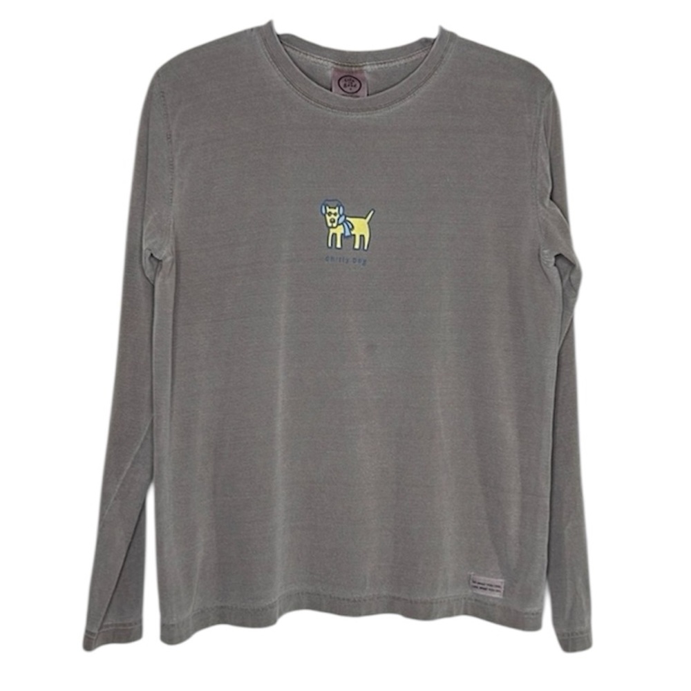 LIFE IS GOOD Chilly Dog Long Sleeve Tee size Medium